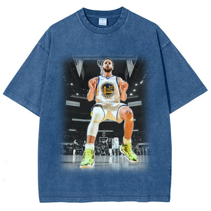 Unisex-Adult Ultra Cotton Washed T-Shirt Graphic- CURRY 2024 TEE