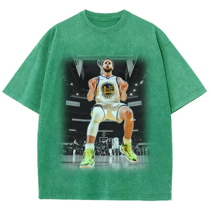 Unisex-Adult Ultra Cotton Washed T-Shirt Graphic- CURRY 2024 TEE