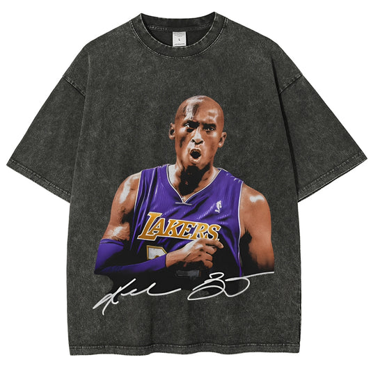 Unisex-Adult Ultra Cotton Washed T-Shirt Graphic KOBE VINTAGE V3 TEE