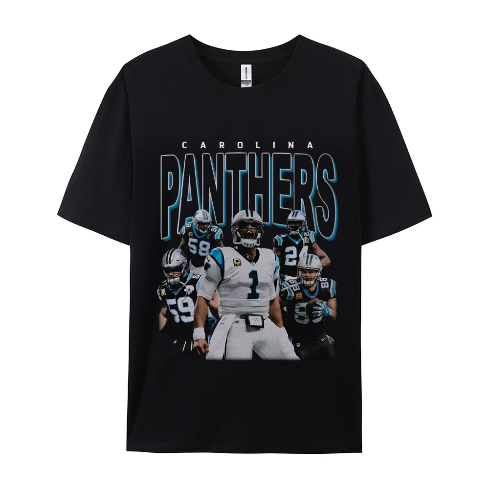 Unisex-Adult Ultra Cotton Washed T-Shirt Graphic PANTHERS TEE