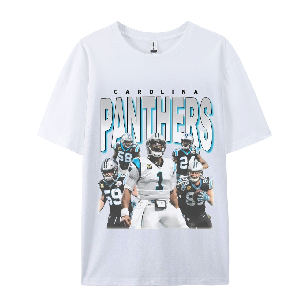 Unisex-Adult Ultra Cotton Washed T-Shirt Graphic PANTHERS TEE