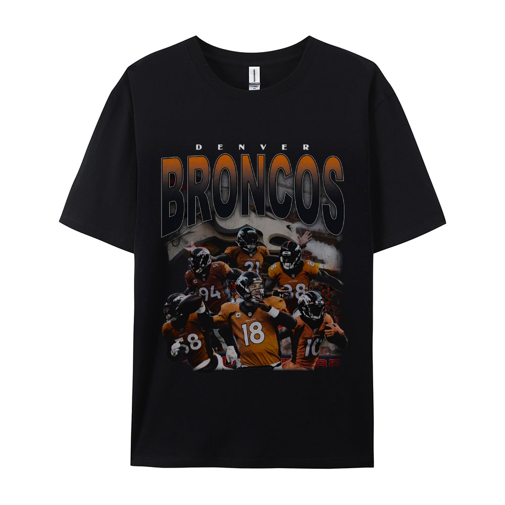 Unisex-Adult Ultra Cotton Washed T-Shirt Graphic 2015 BRONCOS TEE