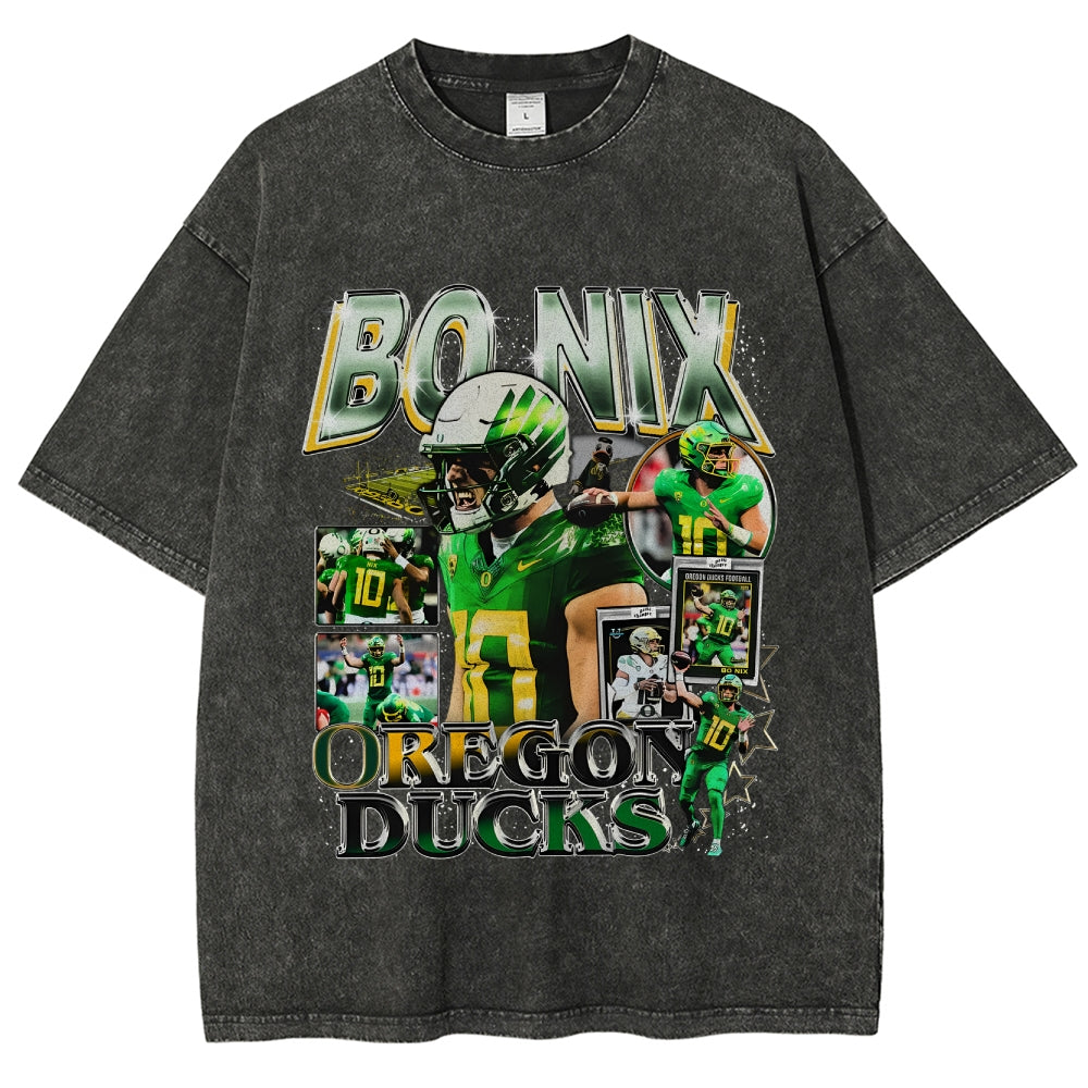 Unisex-Adult Ultra Cotton Washed T-Shirt Graphic BO NIX - OREGON TEE