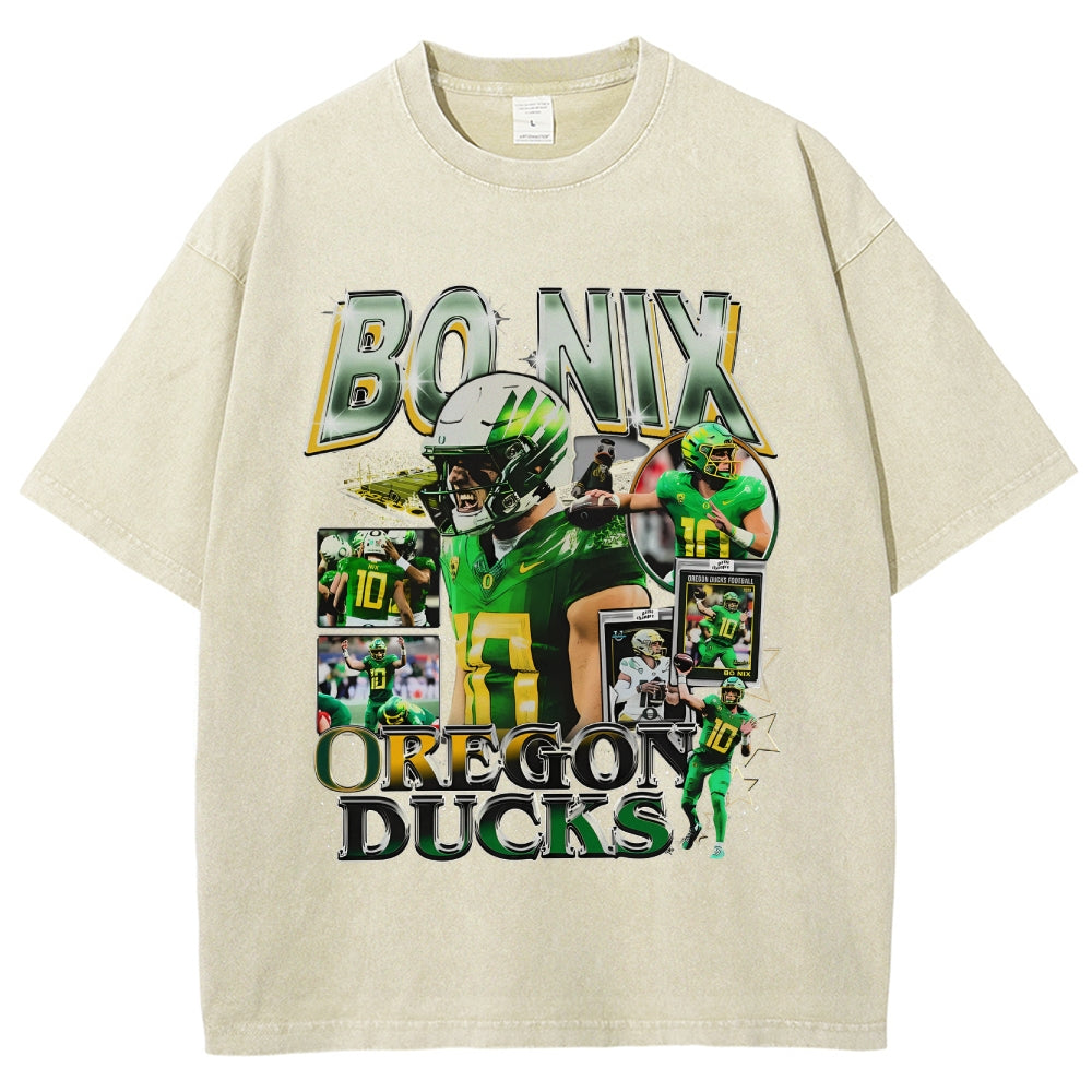 Unisex-Adult Ultra Cotton Washed T-Shirt Graphic BO NIX - OREGON TEE