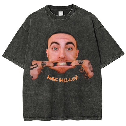 Unisex-Adult Ultra Cotton Washed T-Shirt Graphic MAC MILLER TEE