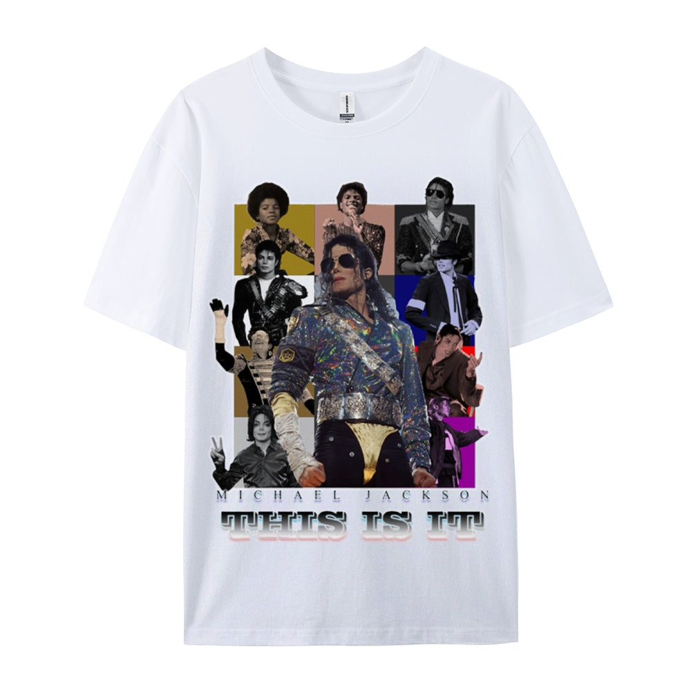 Unisex-Adult Ultra Cotton Washed T-Shirt Graphic Michael Joseph Jackson 2024 TEE