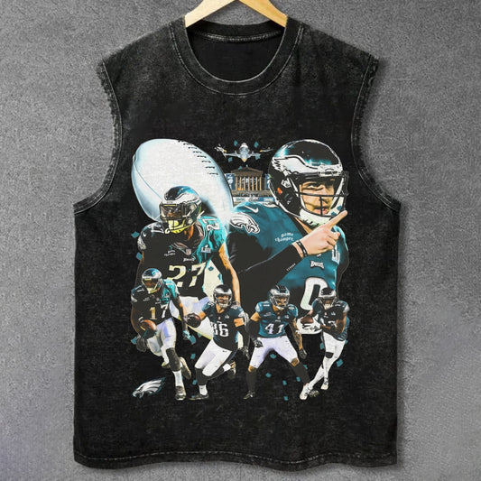 SUPER BOWL LII CHAMPS - EAGLES UNISEX VINTAGE WASHED TANK