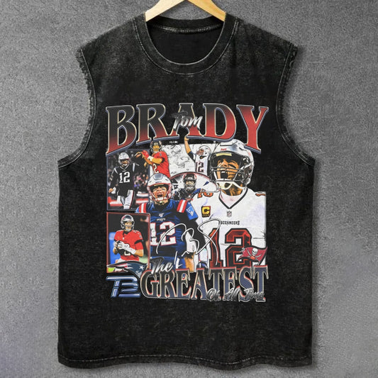 TOM BRADY UNISEX VINTAGE WASHED TANK