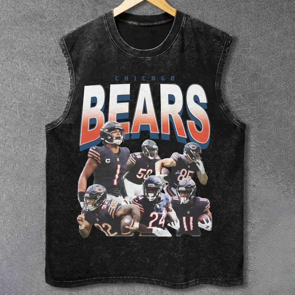 CHICAGO BEARS UNISEX VINTAGE WASHED TANK