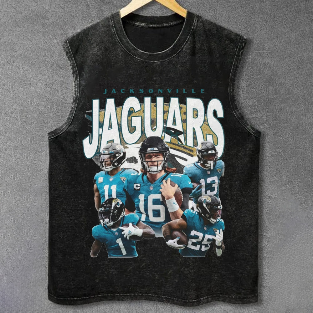 JAGUARS UNISEX VINTAGE WASHED TANK