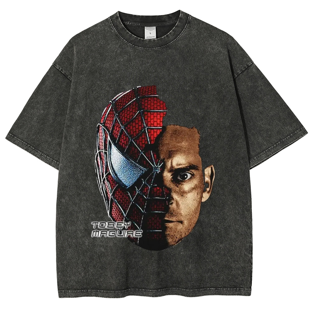 Unisex-Adult Ultra Cotton Washed T-Shirt Graphic BIG FACE TOBEY TEE