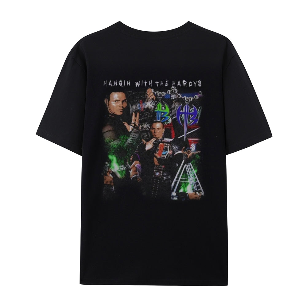 Unisex-Adult Ultra Cotton Washed T-Shirt Graphic  HARDY BOYZ V4 TEE