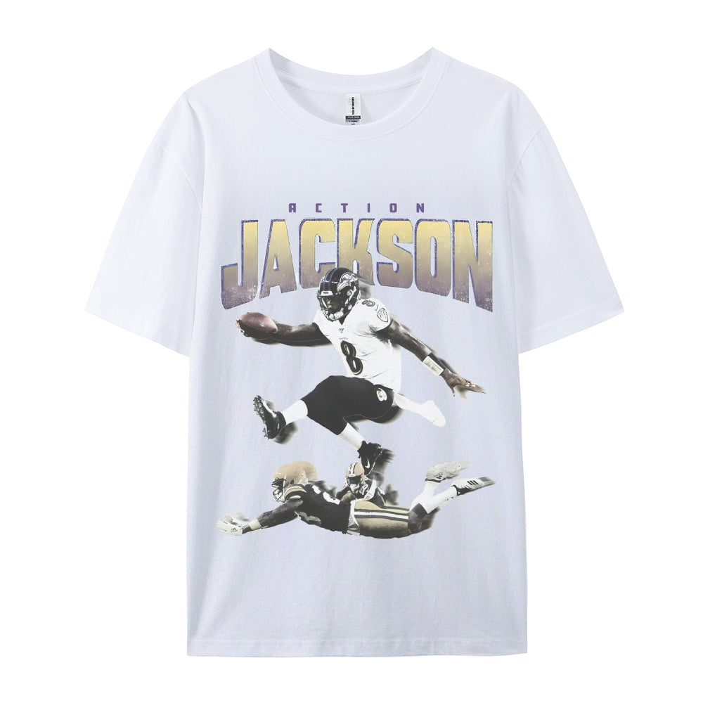 Unisex-Adult Ultra Cotton Washed T-Shirt Graphic JACKSON TEE