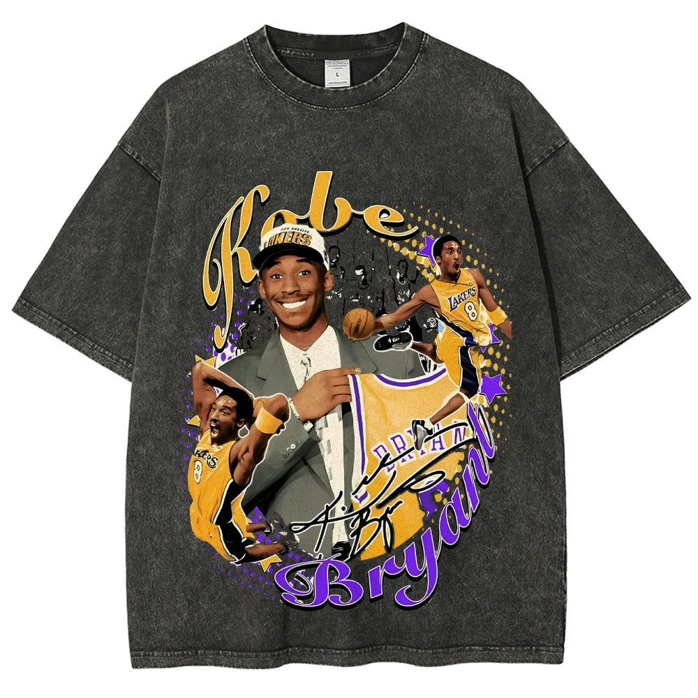 Unisex-Adult Ultra Cotton Washed T-Shirt Graphic KOBE BRYANT V3 TEE