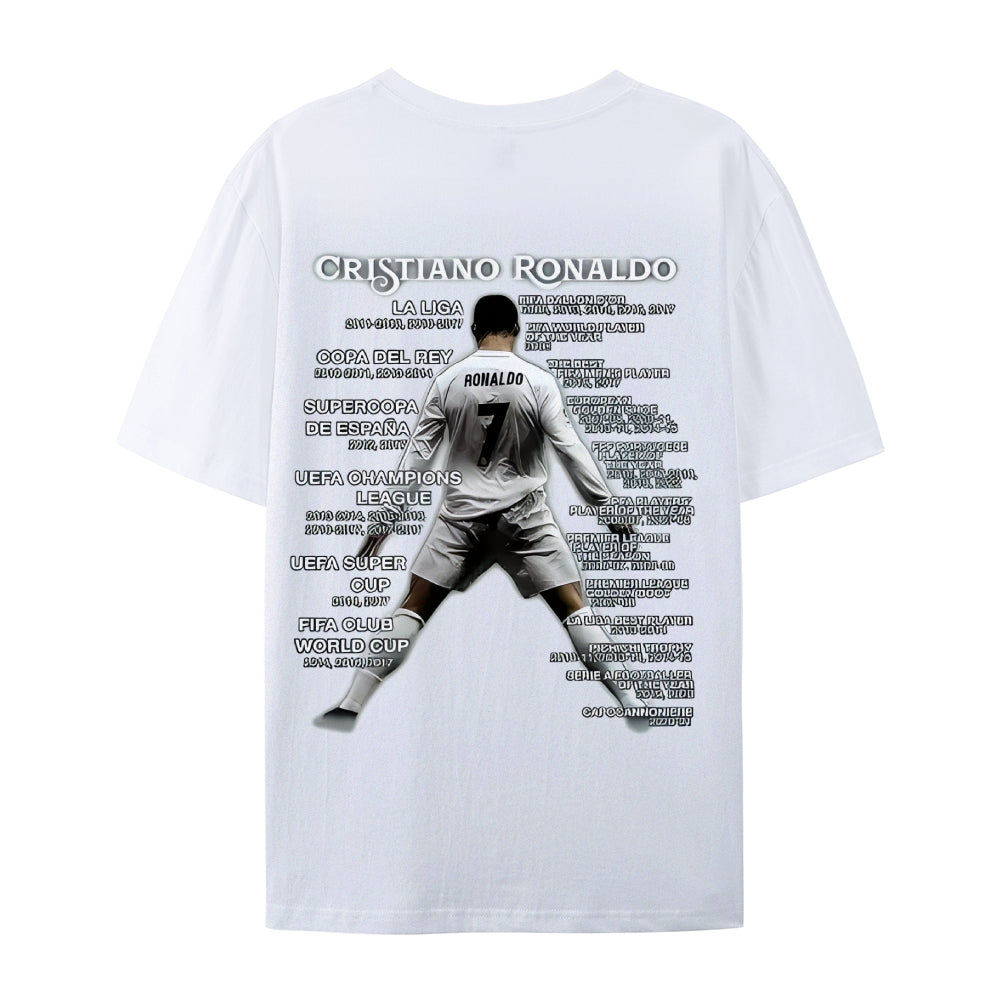 Unisex-Adult Ultra Cotton Washed T-Shirt Graphic  RONALDO TEE - [DS]