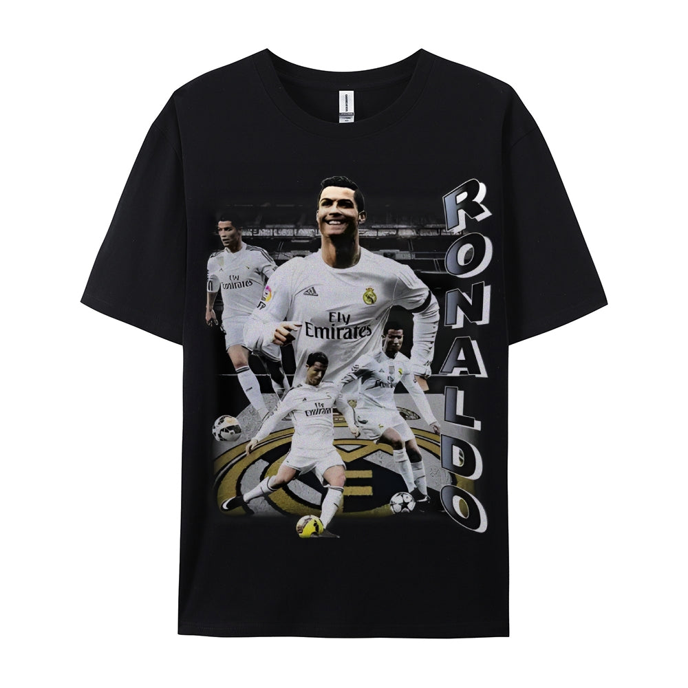 Unisex-Adult Ultra Cotton Washed T-Shirt Graphic  RONALDO TEE - [DS]