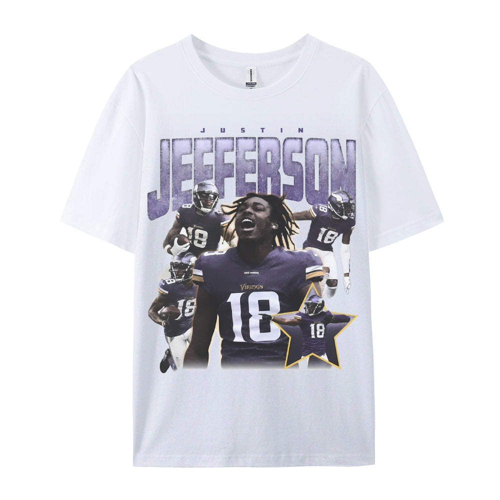 Unisex-Adult Ultra Cotton Washed T-Shirt Graphic JEFFERSON TEE