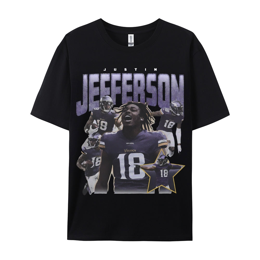 Unisex-Adult Ultra Cotton Washed T-Shirt Graphic JEFFERSON TEE