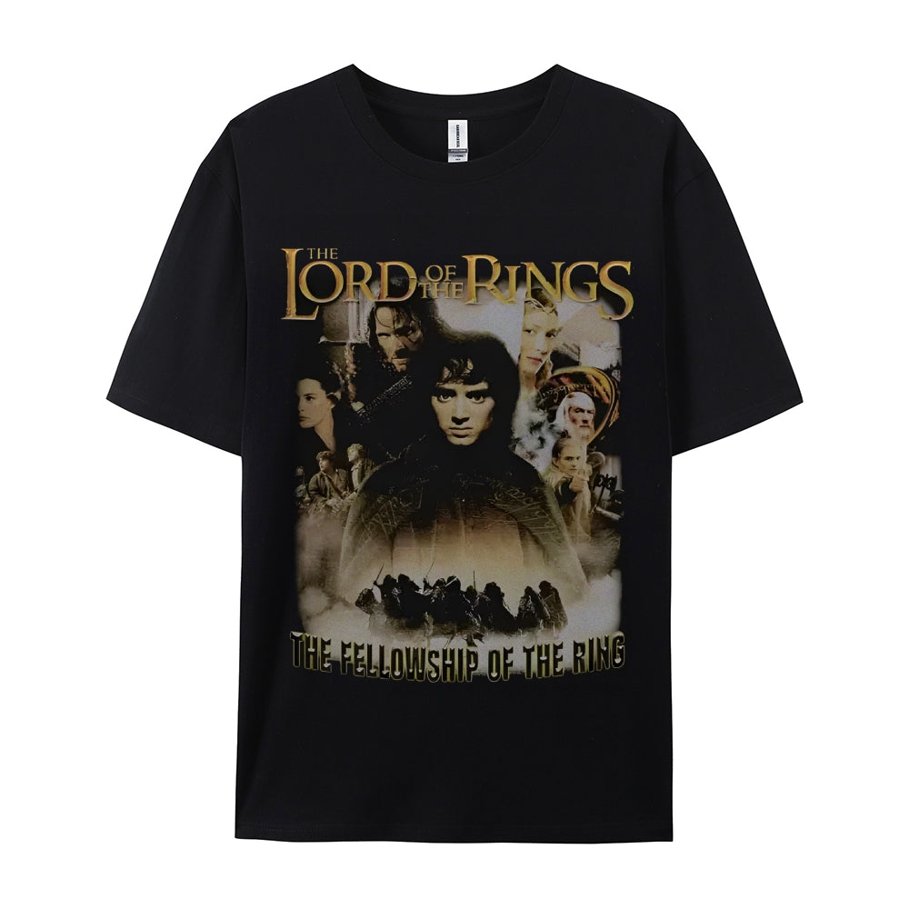 Unisex-Adult Ultra Cotton Washed T-Shirt Graphic  LORD OF THE RINGS TEE