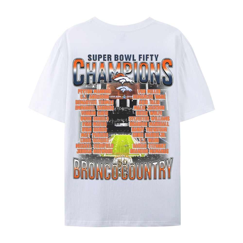 SUPER BOWL 50 CHAMPS - BRONCOS TEE - [DS]