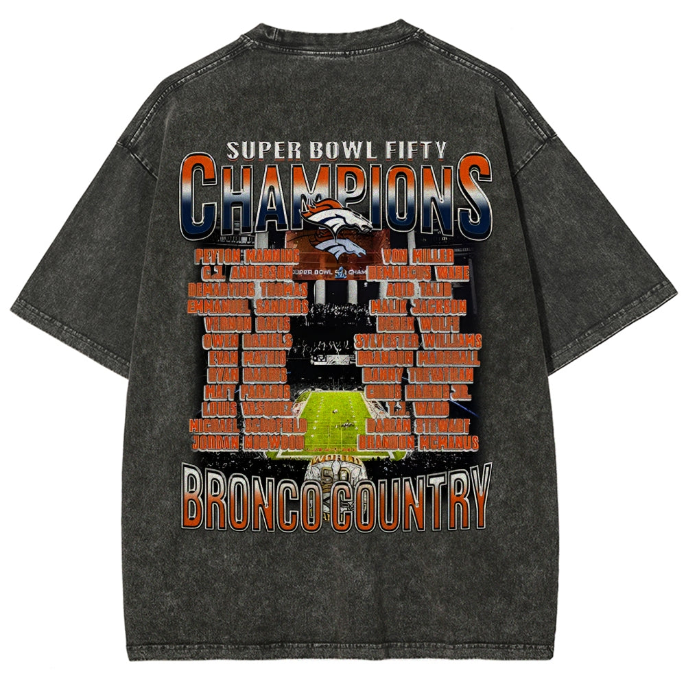 SUPER BOWL 50 CHAMPS - BRONCOS TEE - [DS]