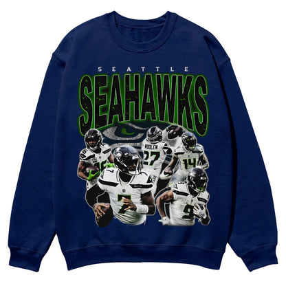 SEAHAWKS Casual Crewneck Sweatshirt