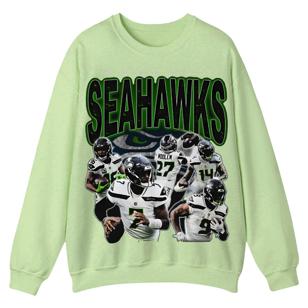 SEAHAWKS Casual Crewneck Sweatshirt