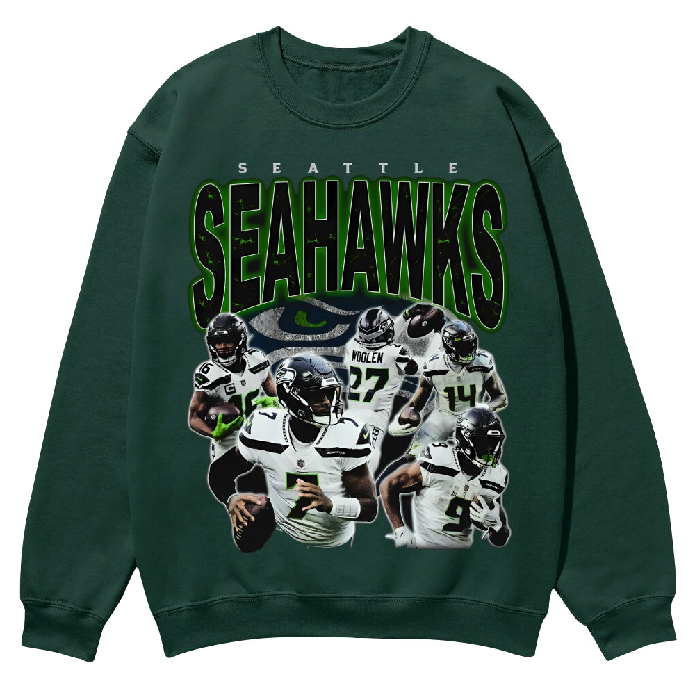 SEAHAWKS Casual Crewneck Sweatshirt