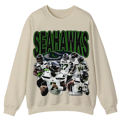 SEAHAWKS Casual Crewneck Sweatshirt