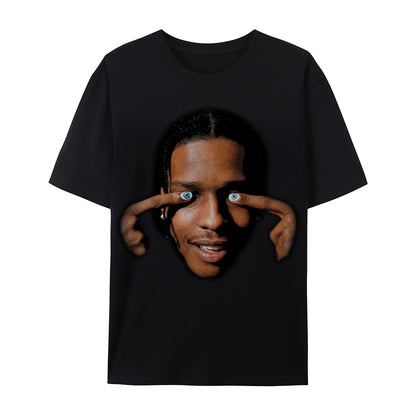 Unisex-Adult Ultra Cotton Washed T-Shirt Graphic BIG FACE ASAP TEE