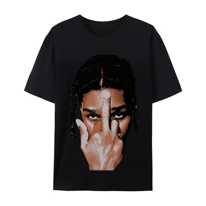 Unisex-Adult Ultra Cotton Washed T-Shirt Graphic ASAP ROCKY VINTAGE TEE