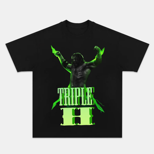 Unisex-Adult Ultra Cotton Washed T-Shirt Graphic TRIPLE H 2024 TEE