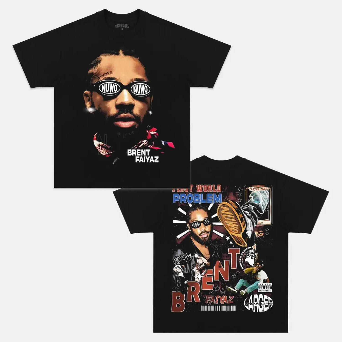 Unisex-Adult Ultra Cotton Washed T-Shirt Graphic  BRENT FAIYAZ V2 TEE