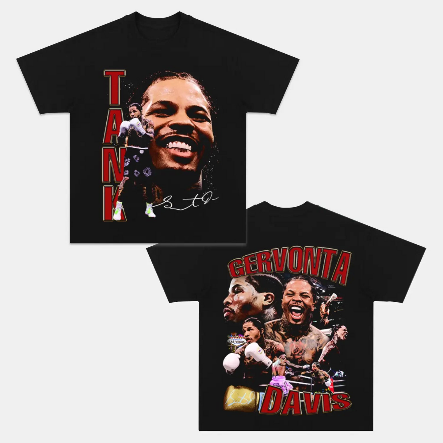 Unisex-Adult Ultra Cotton Washed T-Shirt Graphic  Tank Gervonta Davis TEE