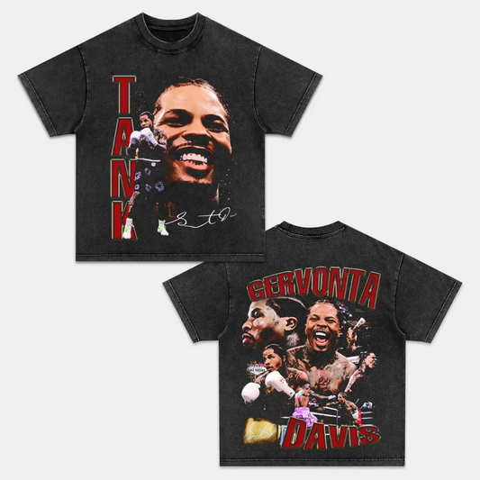 Unisex-Adult Ultra Cotton Washed T-Shirt Graphic  Tank Gervonta Davis TEE