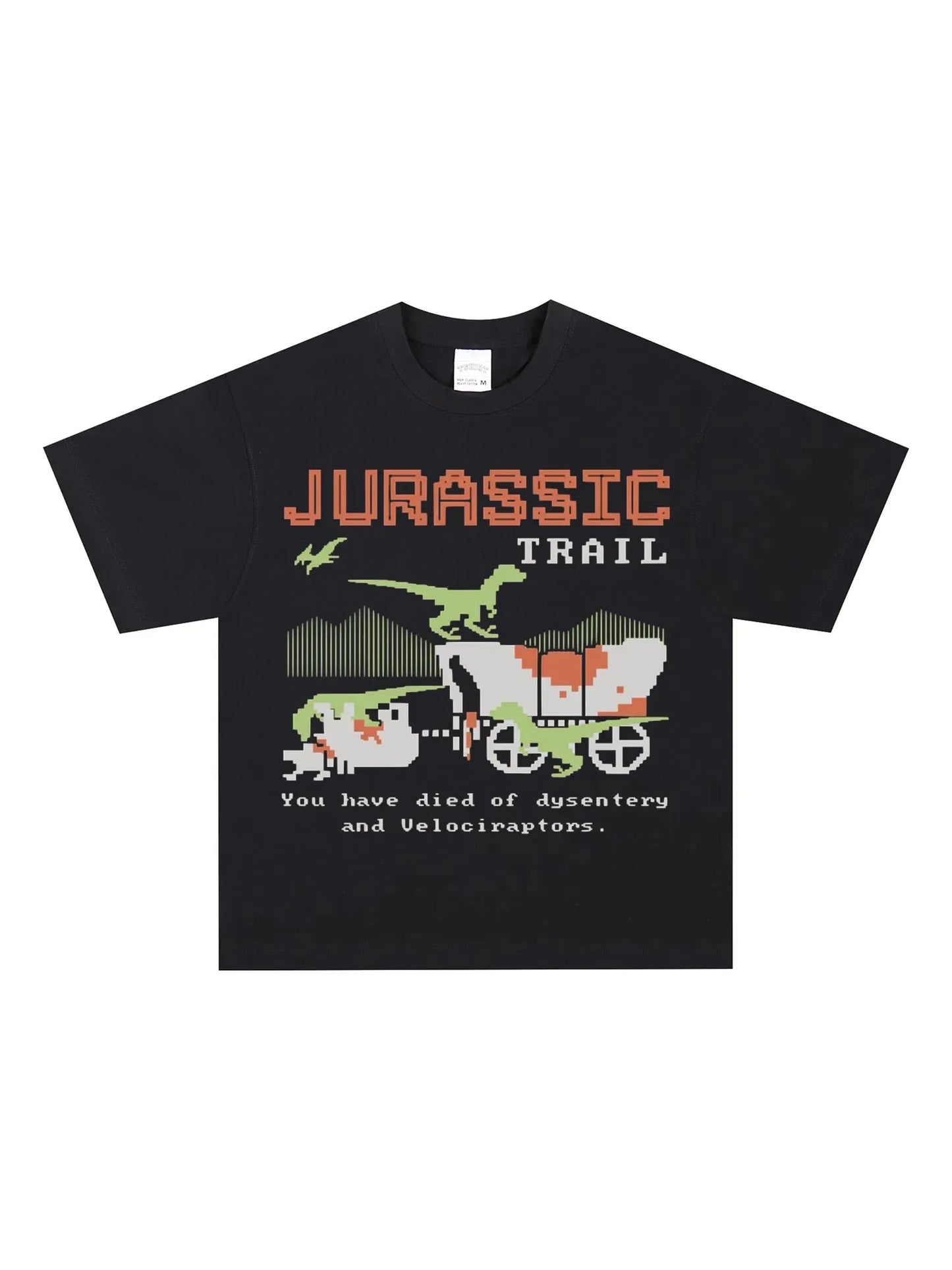 Jurassic Trail You Have Died Of Dysentery And Velociraptors Tee - GraphThread