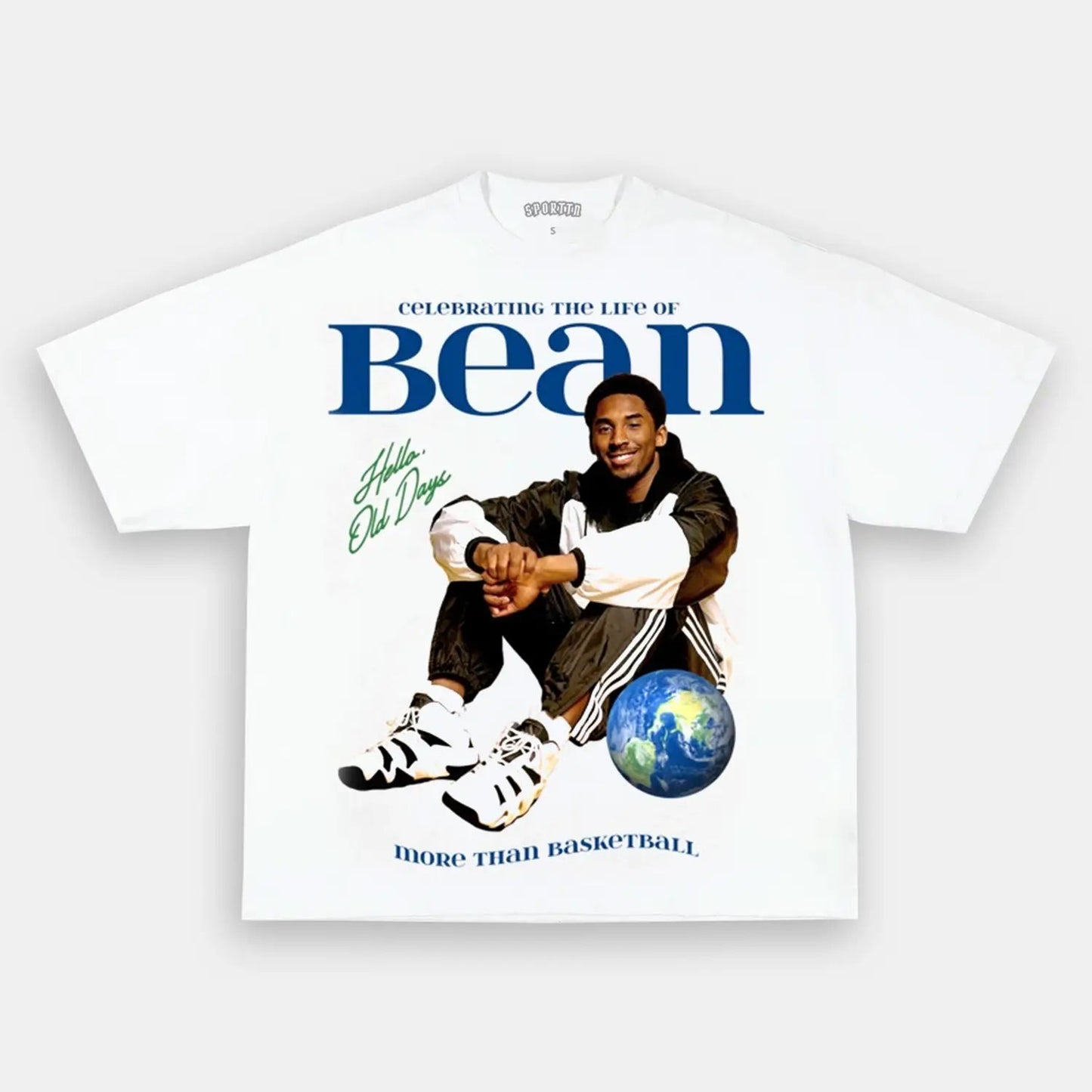 Unisex-Adult Ultra Cotton Washed T-Shirt Graphic  Kobe Bean TEE