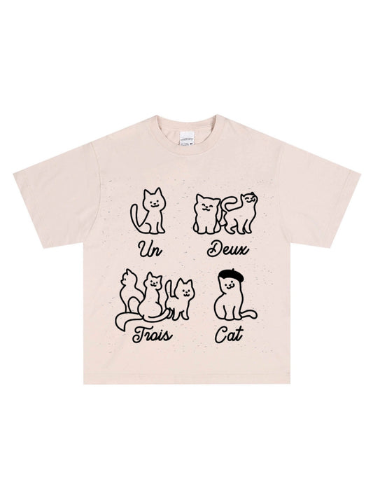 Un Deux Trois Cat Classic Tee