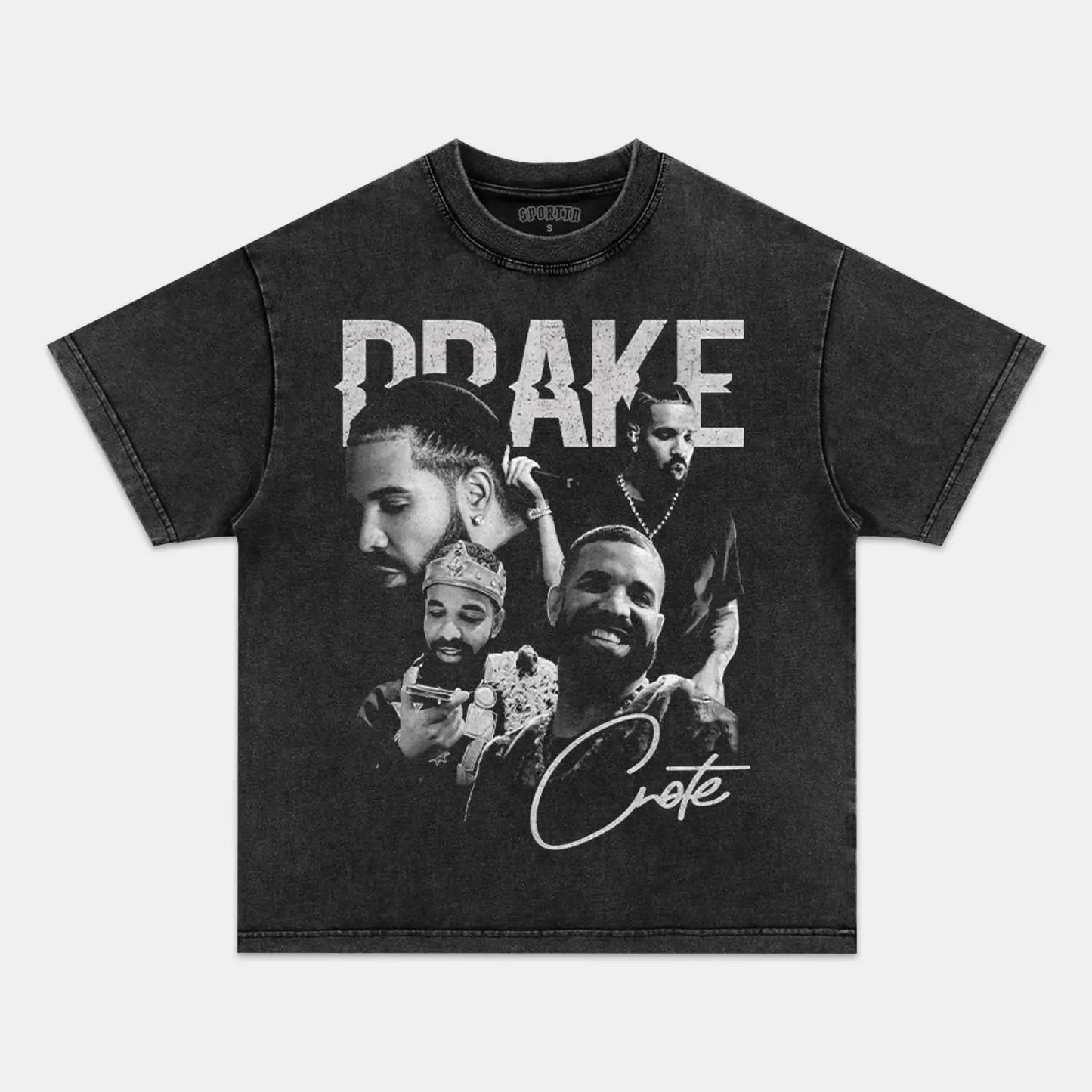 Unisex-Adult Ultra Cotton Washed T-Shirt Graphic  DRAKE VINTAGE TEE