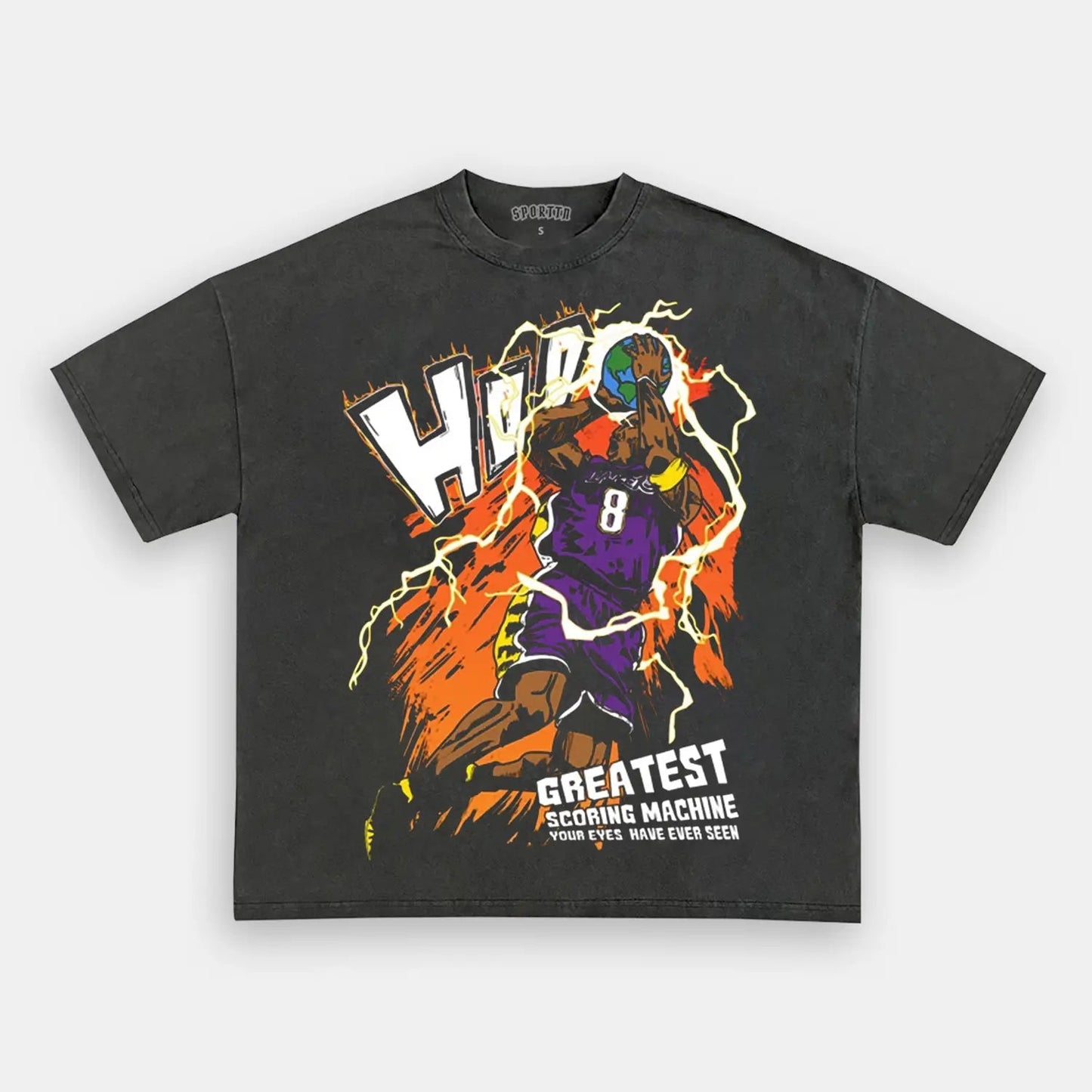 Unisex-Adult Ultra Cotton Washed T-Shirt Graphic  Kobe  TEE