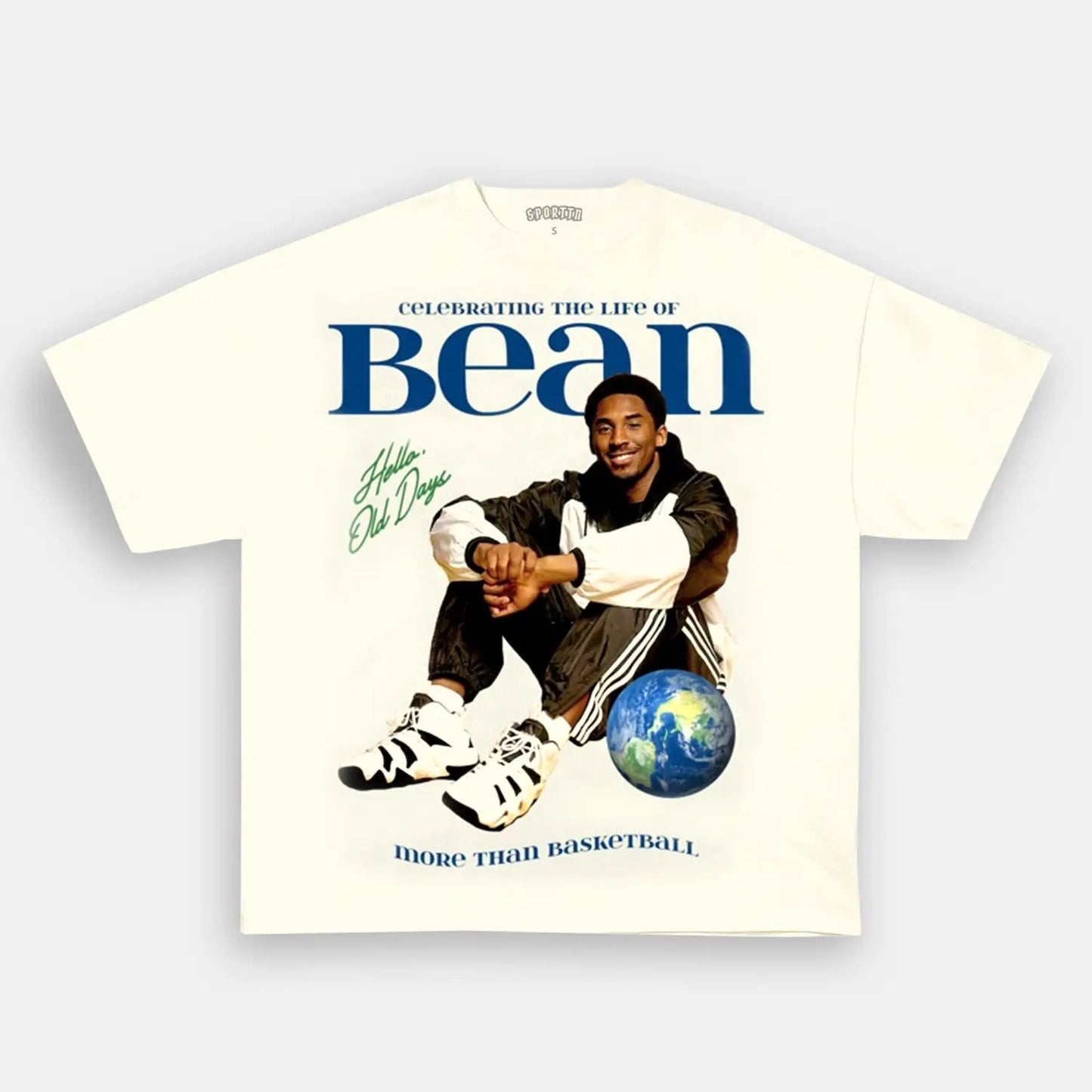 Unisex-Adult Ultra Cotton Washed T-Shirt Graphic  Kobe Bean TEE