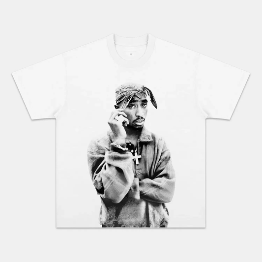 Unisex-Adult Ultra Cotton Washed T-Shirt Graphic 2 PAC TEE