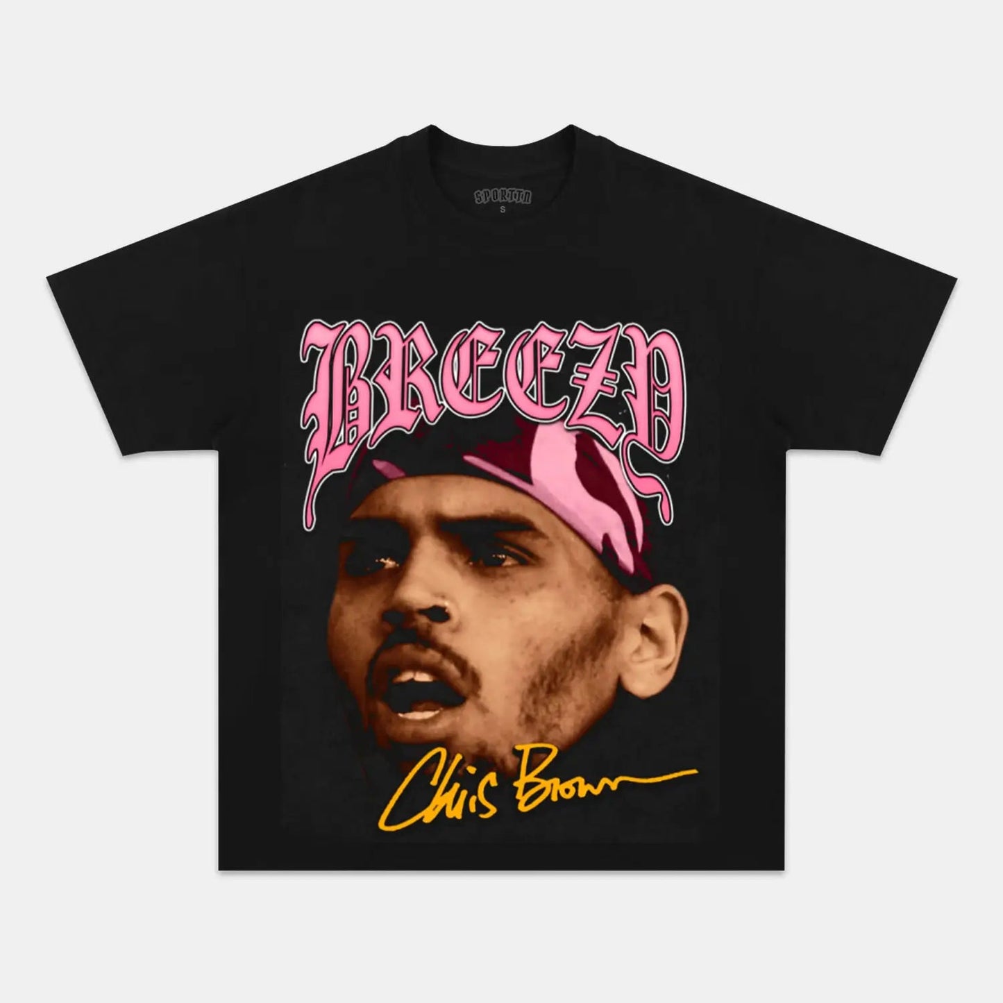 Unisex-Adult Ultra Cotton Washed T-Shirt Graphic  CHRIS BROWN TEE