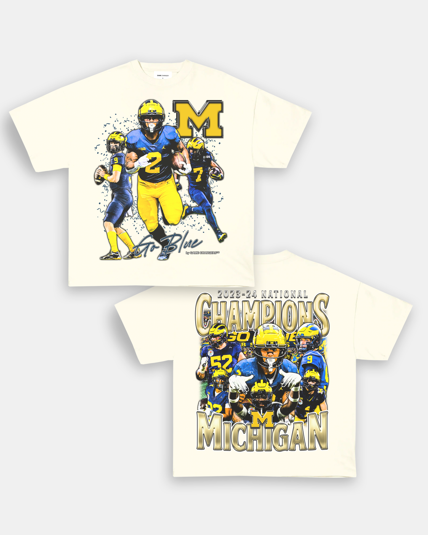 2023-24 NATIONAL CHAMPS - MICHIGAN V2 TEE - [DS]