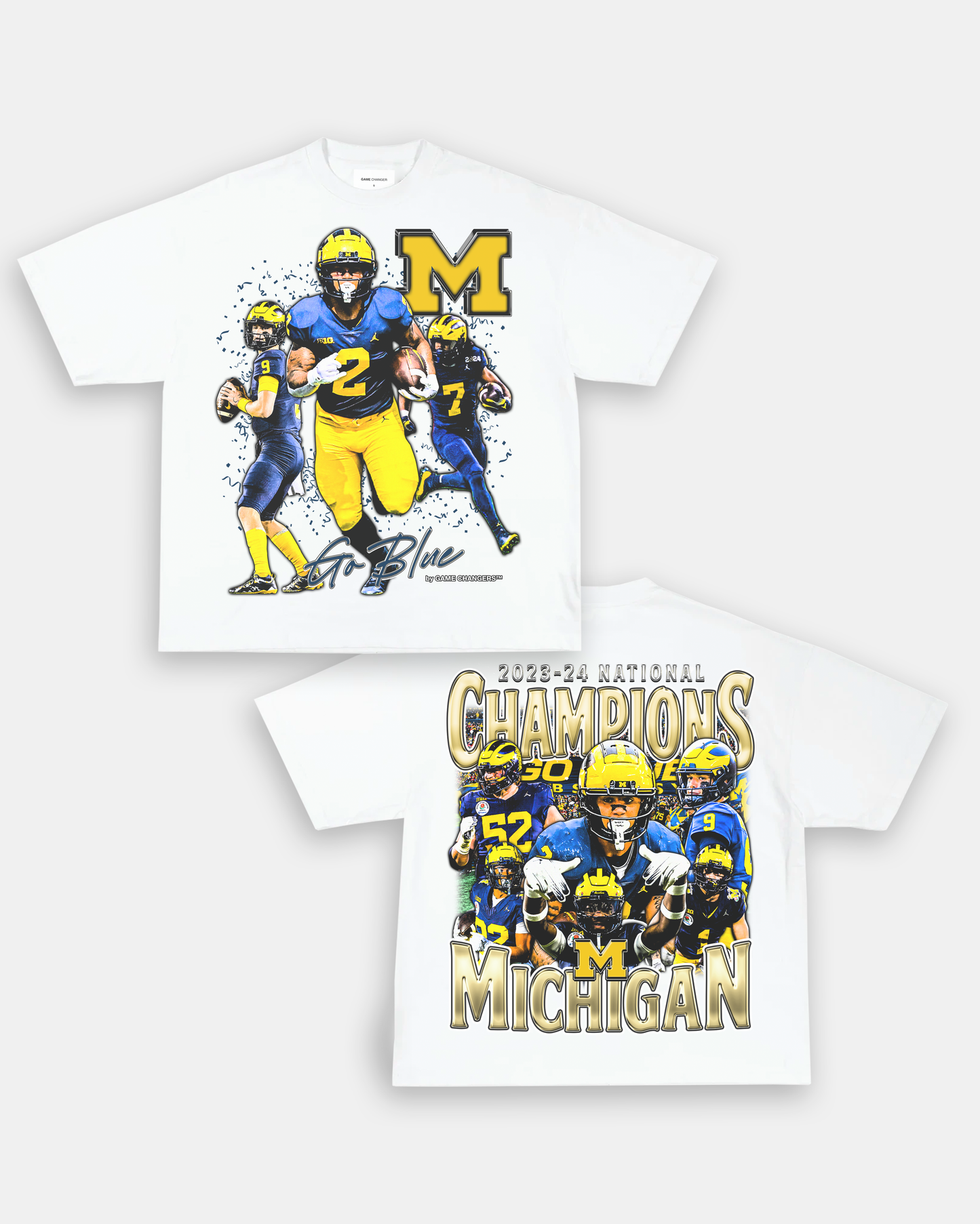 2023-24 NATIONAL CHAMPS - MICHIGAN V2 TEE - [DS]