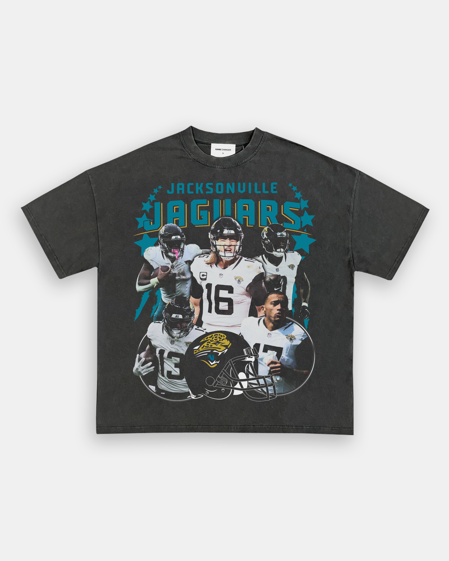 Unisex-Adult Ultra Cotton Washed T-Shirt Graphic 2023 JAGUARS TEE