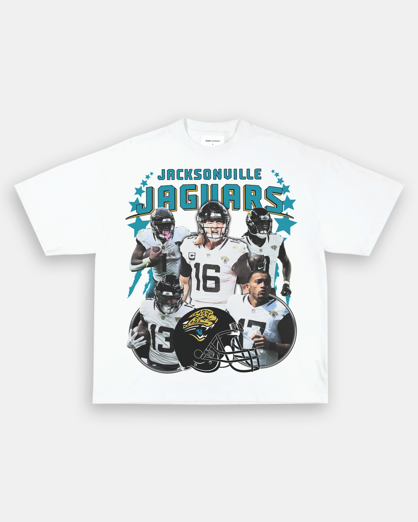 Unisex-Adult Ultra Cotton Washed T-Shirt Graphic 2023 JAGUARS TEE