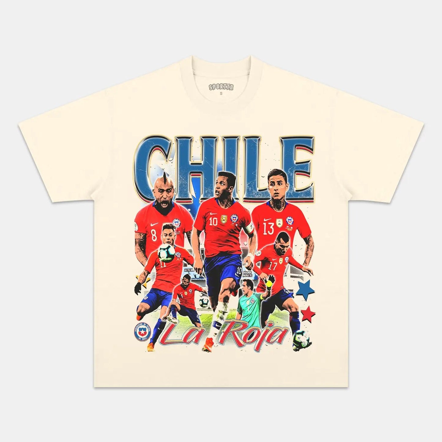 Unisex-Adult Ultra Cotton Washed T-Shirt Graphic  2024 CHILE TEE