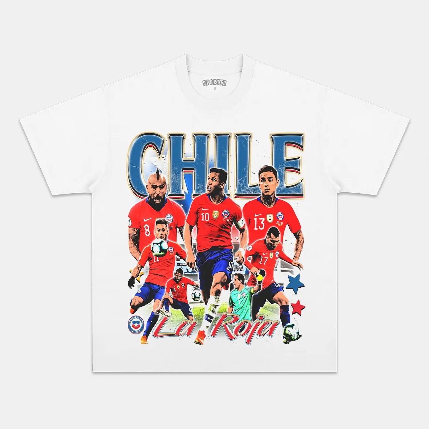 Unisex-Adult Ultra Cotton Washed T-Shirt Graphic  2024 CHILE TEE