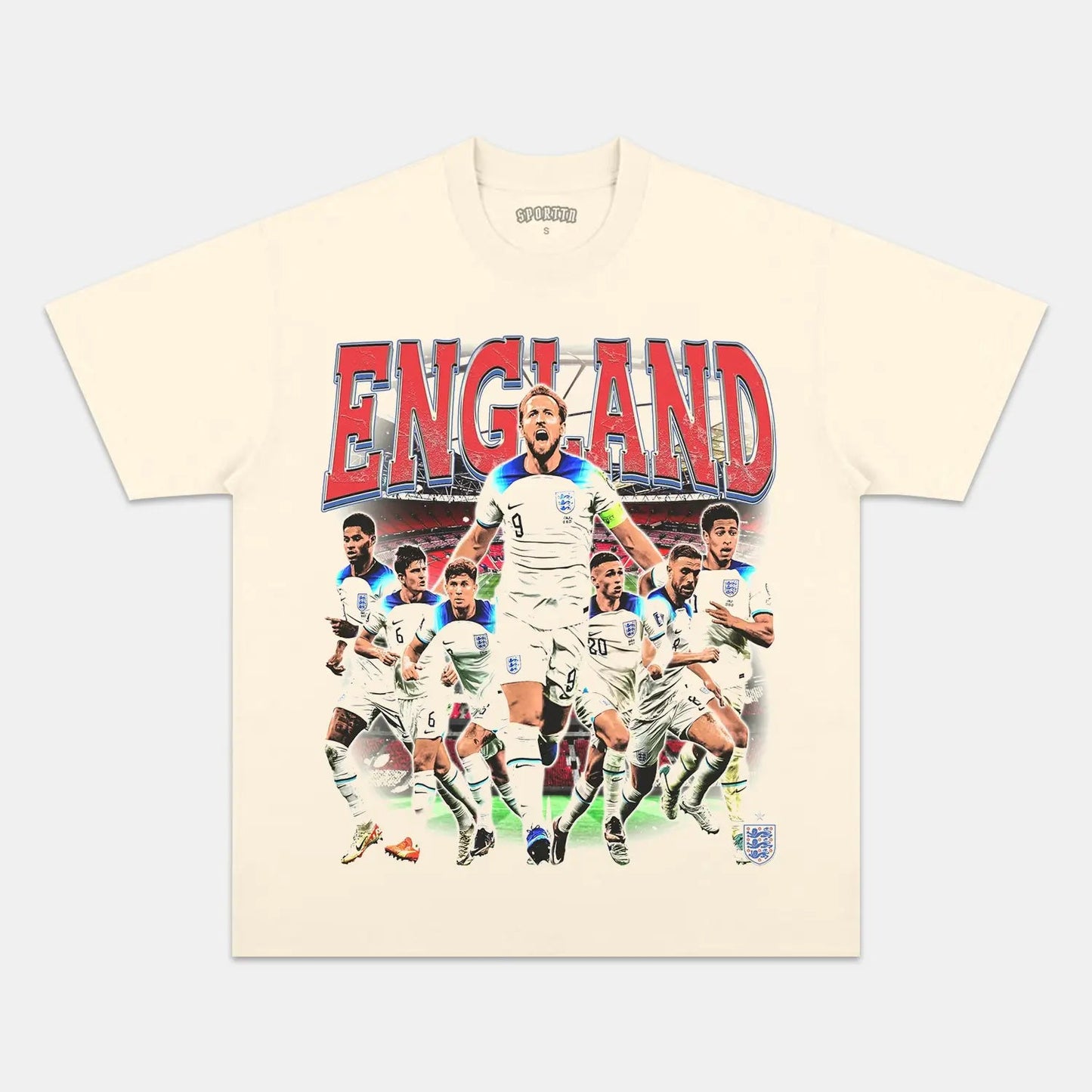 Unisex-Adult Ultra Cotton Washed T-Shirt Graphic  2024 ENGLAND TEE